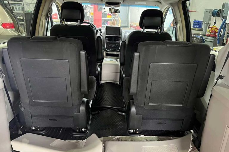 All About Autosports Dodge Caravan makeover with backup camera remote starter alarm system