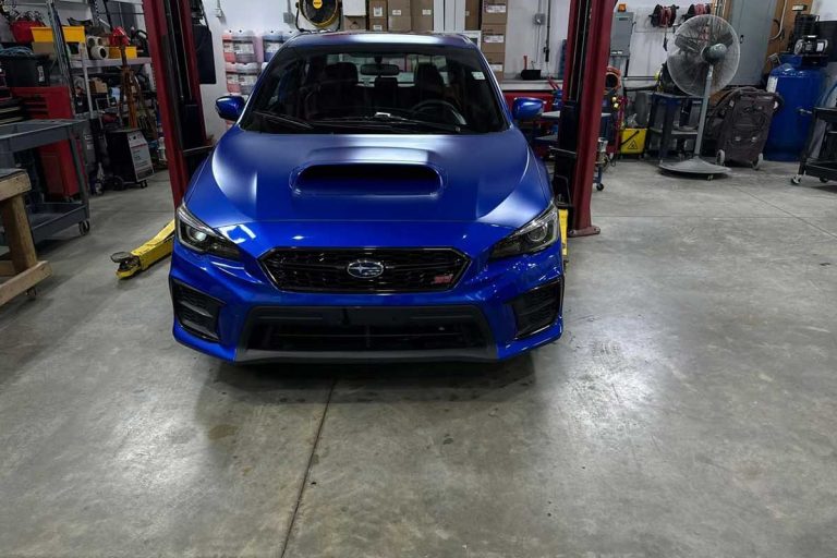 All About Autosports blue Subaru